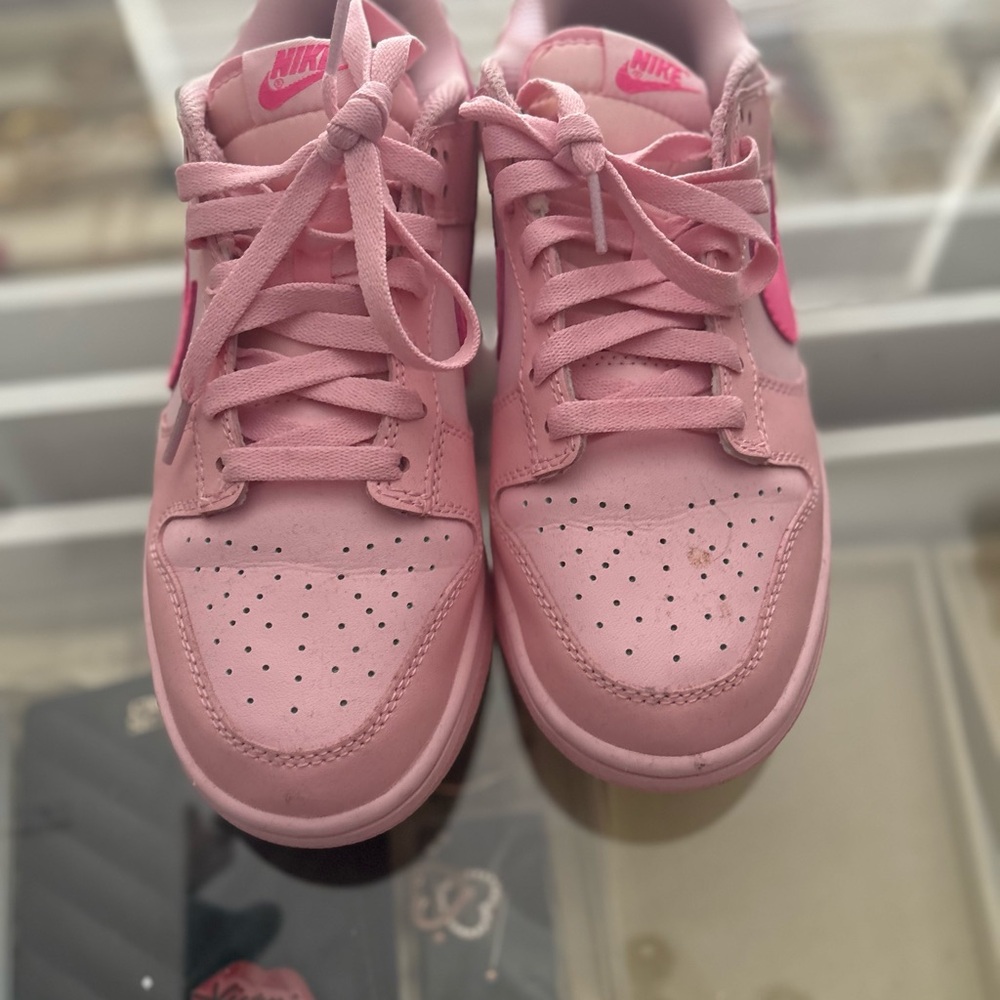 Nike Women's Pink Lace-Up Sneakers